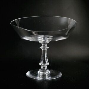 Vintage Val St Lambert Crystal Concerto Glass Compote Pedestal Bowl